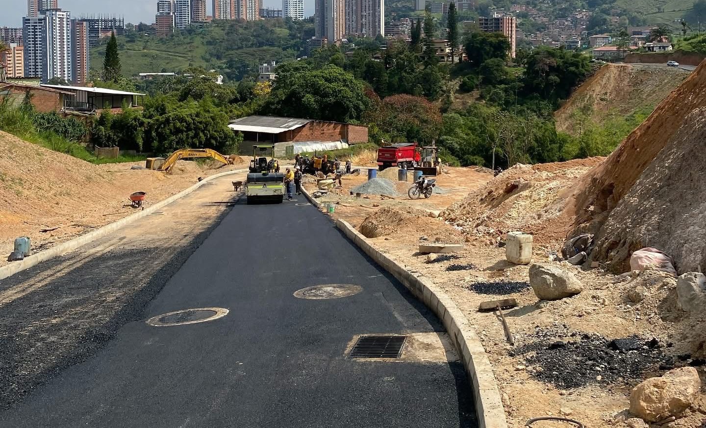 Ya fue terminada la vía “la S”, el nuevo acceso a la vereda San José de Sabaneta