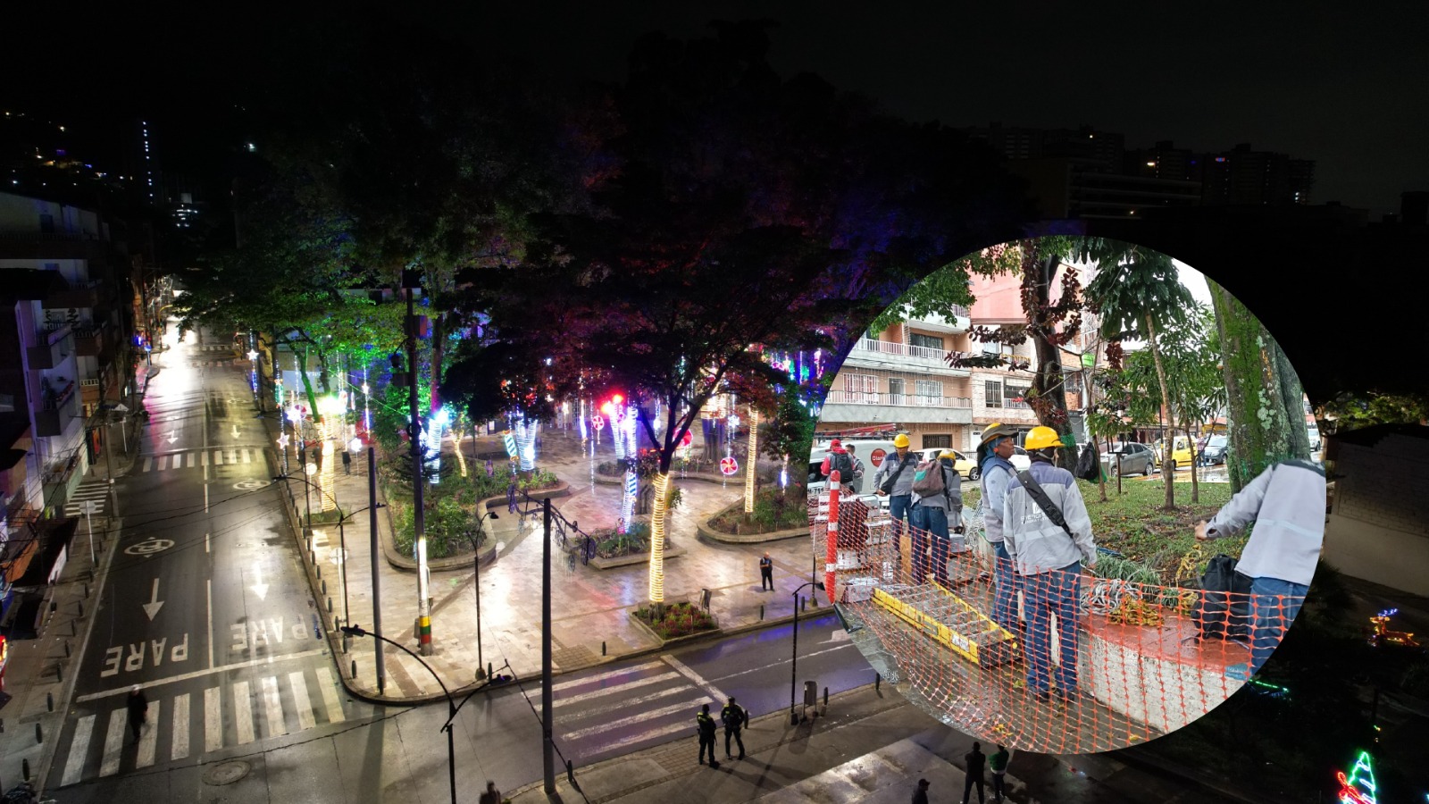 ¡Increíble! Itagüí encendió sus alumbrado sin estar listos: alcaldía le echó la culpa a las lluvias