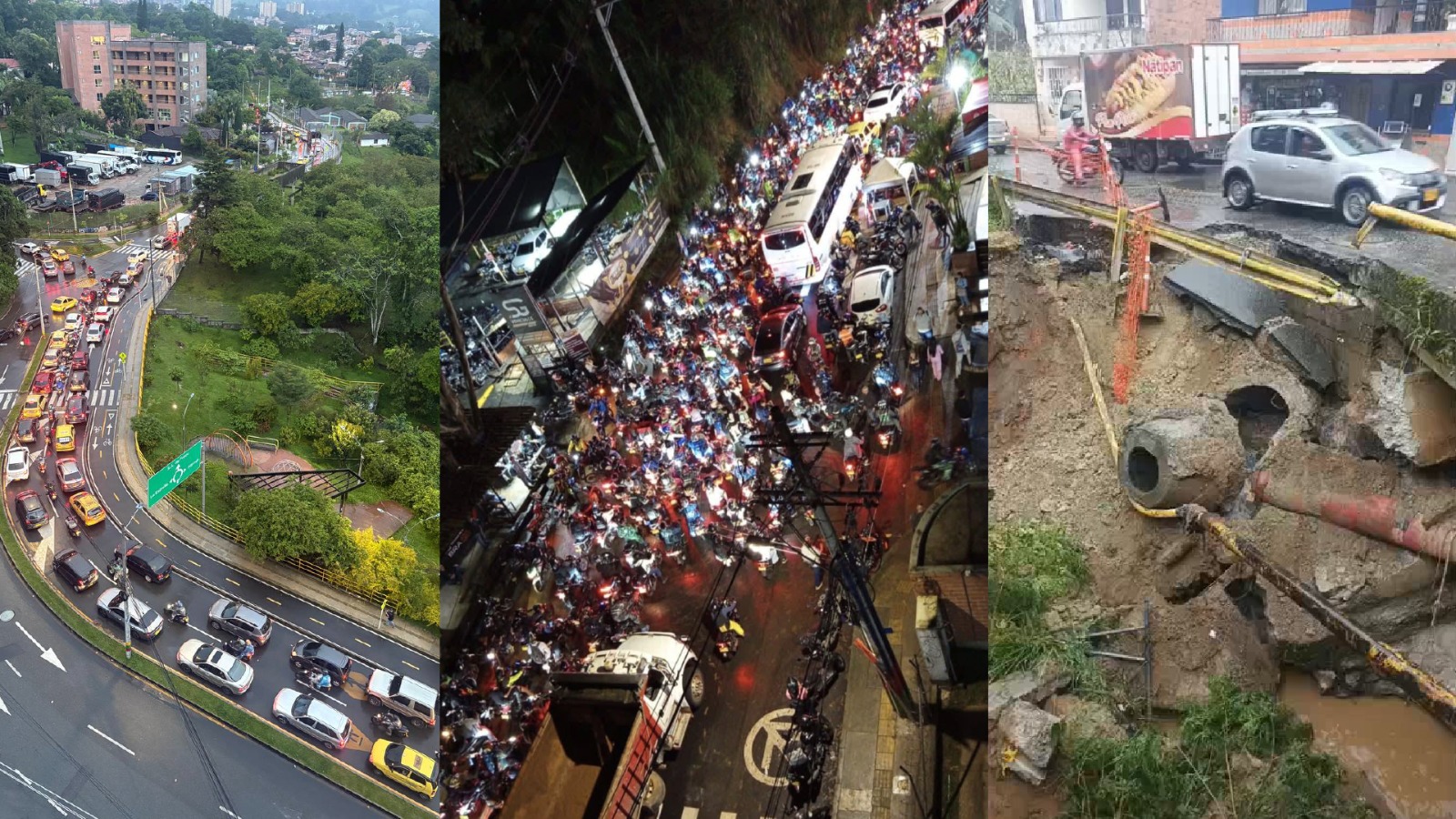 Atención: rutas alternas y trasbordos para mitigar el colapso de movilidad hacia San Antonio de Prado