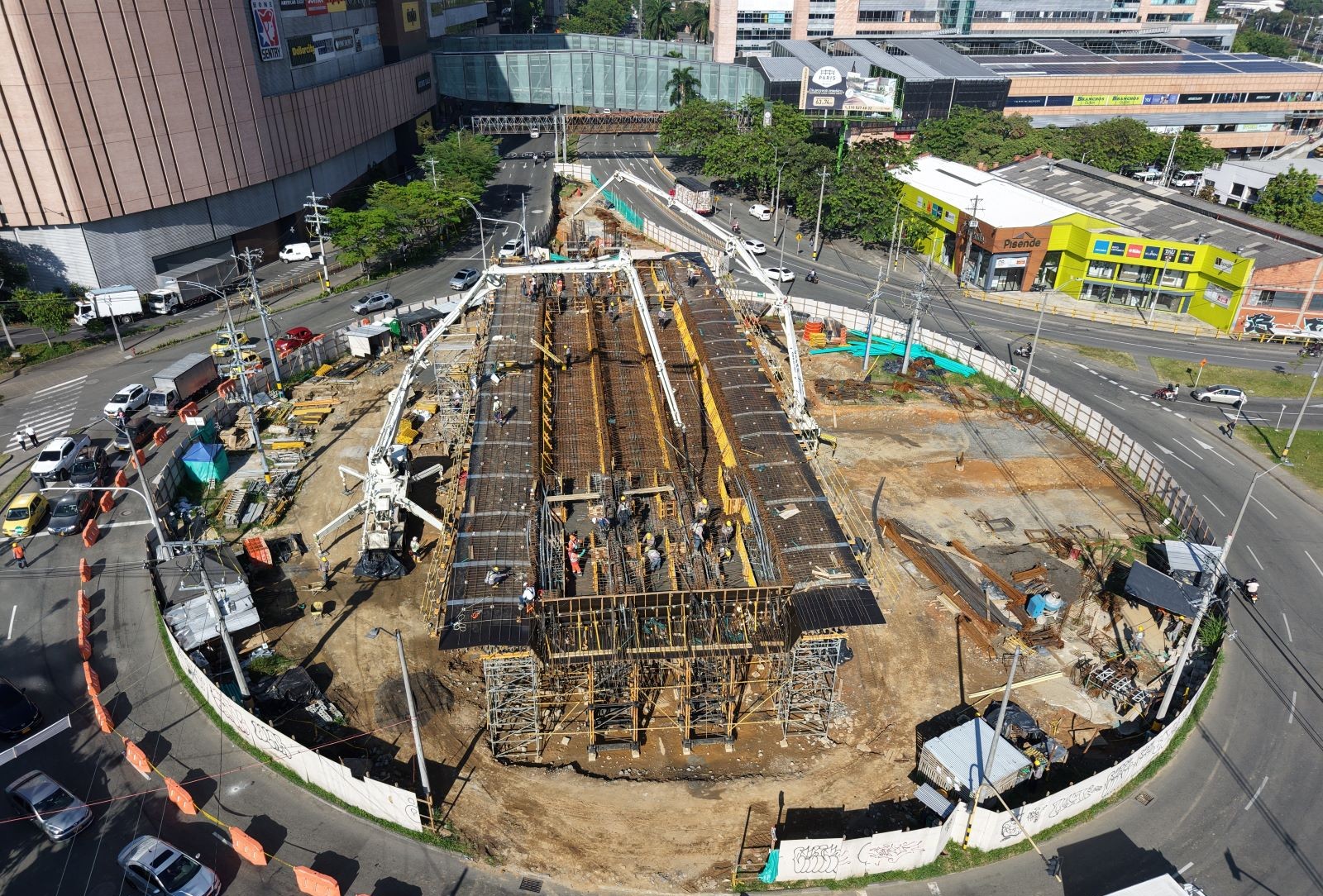 ¡Atención conductores de Envigado y Sabaneta! Durante tres meses habrá cierres viales en la glorieta de Mayorca por obras del intercambio