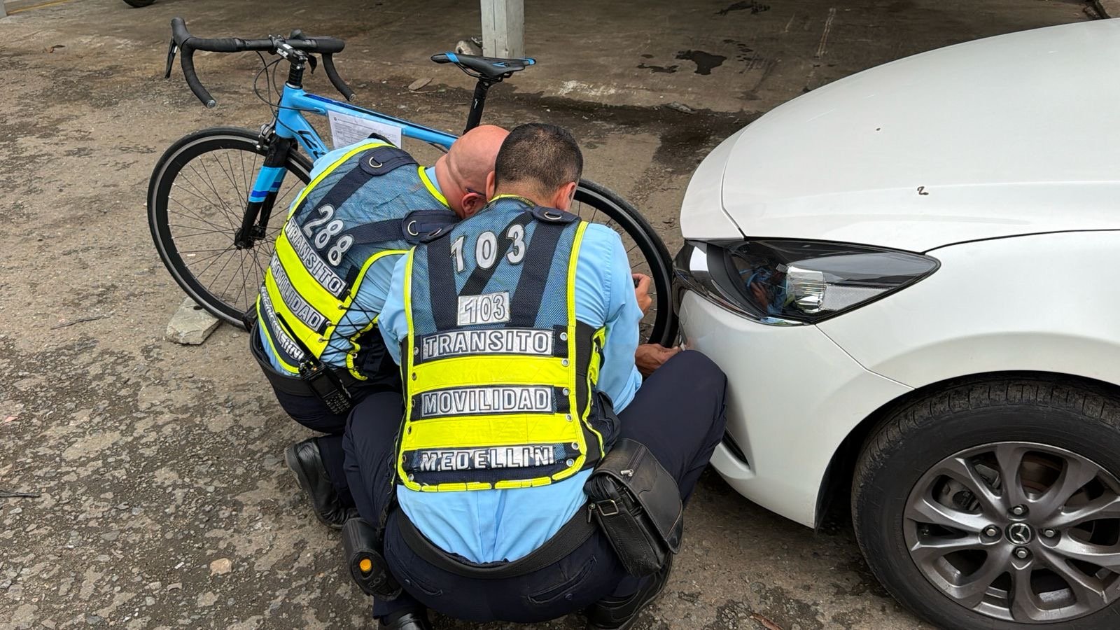 En Sabaneta fue ubicado el vehículo que arrolló y le causó la muerte a un ciclista de 64 años en El Poblado